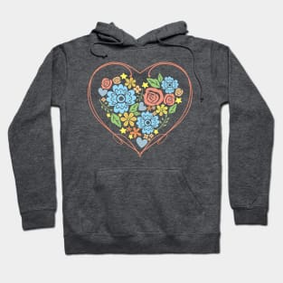 Floral Heart Hoodie